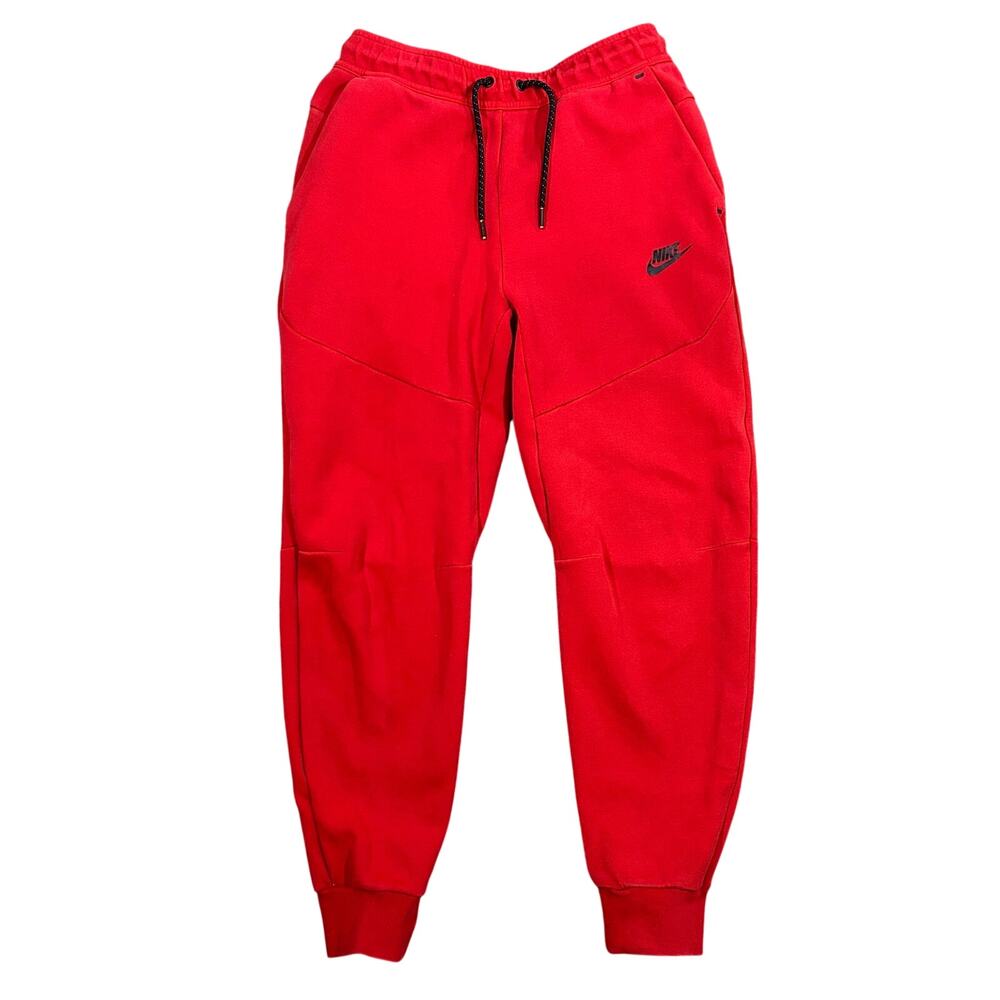 Nike Tech Fleece Joggers Men’s Small Sweatpants Red Sportswear
